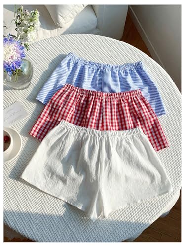 Image of SOLY HUX Women's Summer Shorts 3 Packs Casual Comfy Shorts Sets