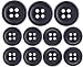 MisterShop Navy Blue Basic Suit Buttons Set- 11 Pieces