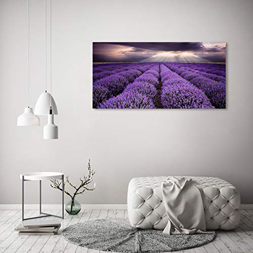 Image sur verre 120x60 cm paysage violet de qualité supérieure - 4