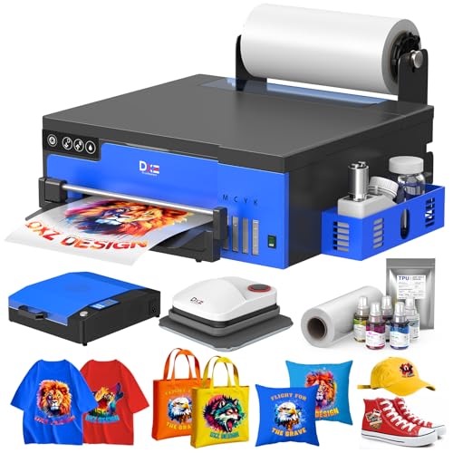 DXZ 2026 A4 DTF Printer with Roll Feeder-XP600 Doubled Printing Speed...