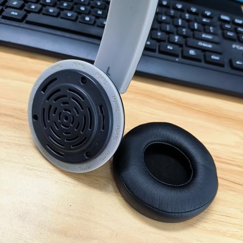 Teufel Airy Ohrpolster Ersatz Kompatibel mit Teufel Airy Kopfhörer Ohrpolstern Kissen (Proteinleder/Memory-Schaum)