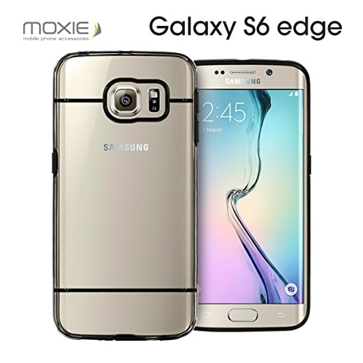 Moxie Neo Schutzhülle für Galaxy S6 Edge, Plexiglas, Schwarz