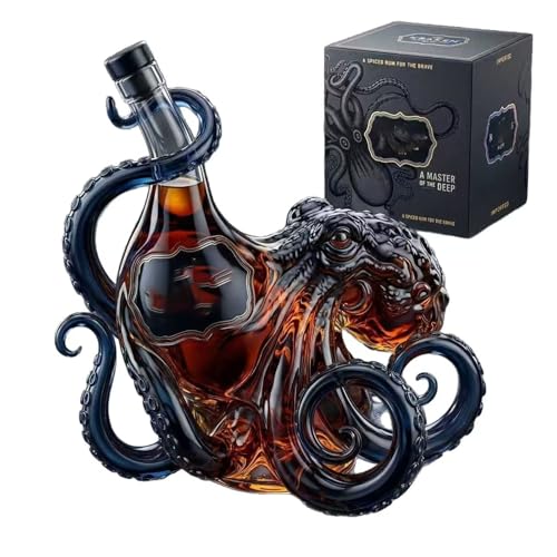 750ml 3D Octopus Whiskey Decanter (B)