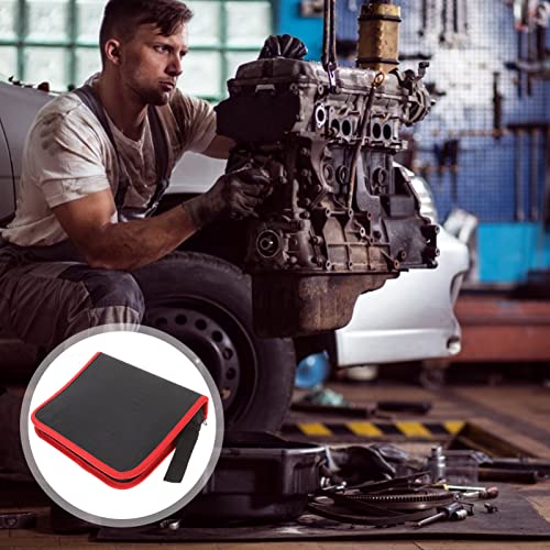 DOITOOL Small Hand Tool Organiser : Drill Bit Storage Box ,Storage Case for Electric Drill Zipper Bit Tool Pouch Cloth Bag Container (228 * 175 * 45mm) 4 DOITOOL Small Hand Tool Organiser : Drill Bit Storage Box ,Storage Case for Electric Drill Zipper Bit Tool Pouch Cloth Bag Container (228 * 175 * 45mm) - Image 4