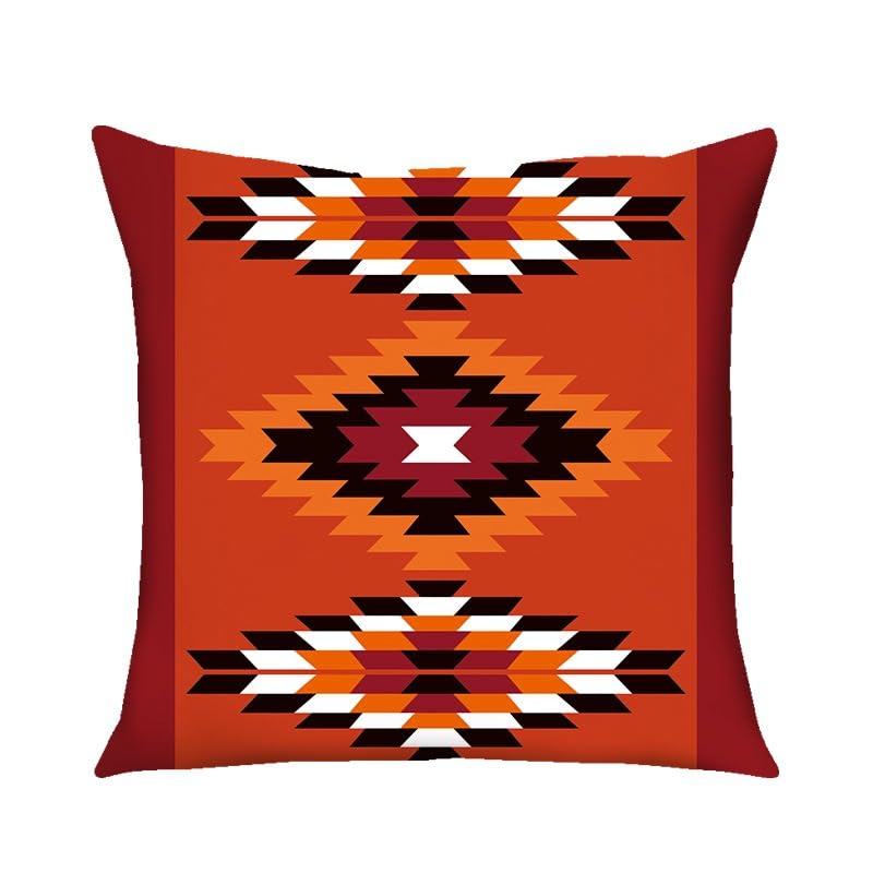 Housses de coussin carrées décoratives en lin peluche style bohème