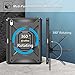Fintie Case for iPad (A16) 11th Generation 11 Inch (2025), iPad 10th Generation 10.9 Inch - [Tuatara Magic Ring] 360 Degree Rotating Stand Shockproof Rugged Cover with Screen Protector, Black