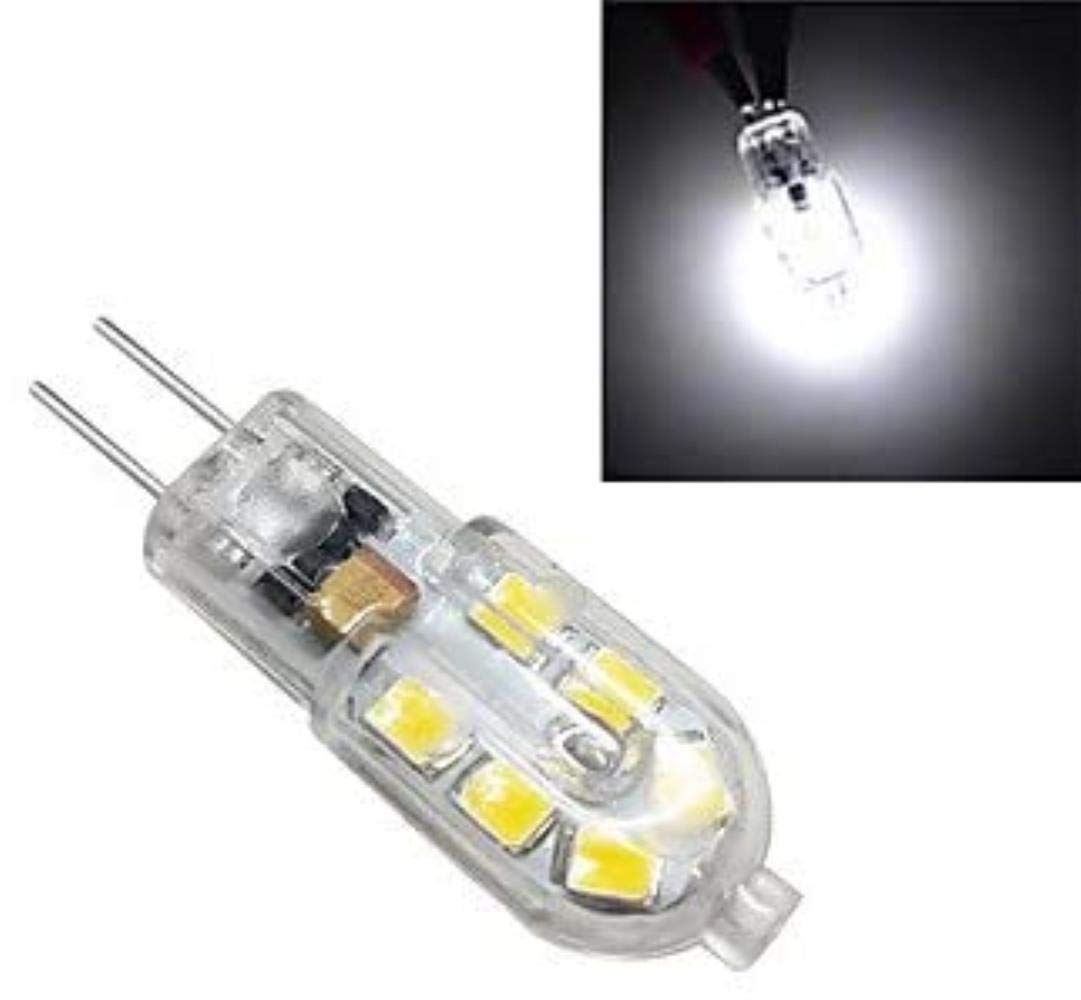 LED Lampen-Korn 12V G4 Pin 3W Kleine Glühlampe Highlight Kristalllampe Energiesparende Lichtquelle (5-Pack) (Color : White)