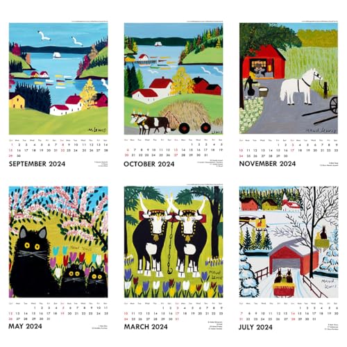 Image of Tallenge - Maud Lewis - Canadian Folk Artworks - 2026 desk Calendar - 6 x 9 Inches (Paper, Desk Calendar)