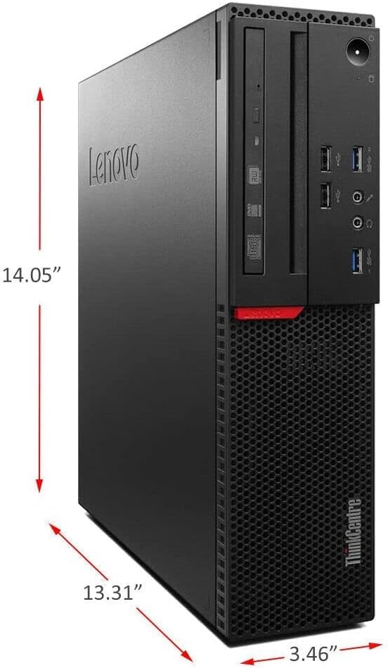 Lenovo ThinkCentre M700 SFF Ordinateur de Bureau, Intel Core i7-6700T, 8 Go de RAM, SSD de 256 Go, WiFi & Bluetooth, Clavier US QWERTY, Windows 11 Pro (Reconditionné)