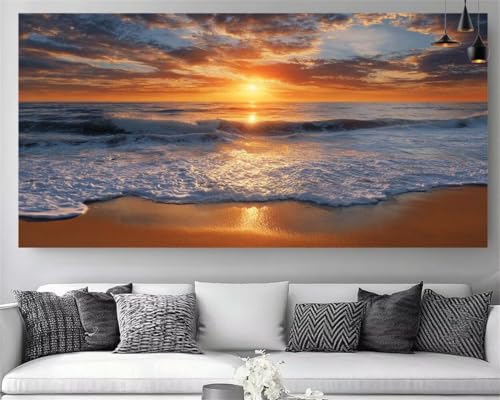 DIY Peinture Diamant 5D Mer Grand Format Idée Cadeau Créatif Original