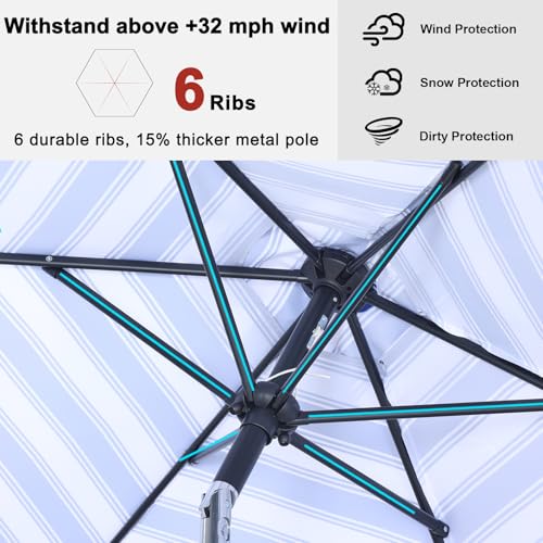 Image of ABCCANOPY 7.5FT Patio Umbrella Outdoor 6 RibsTable Umbrella