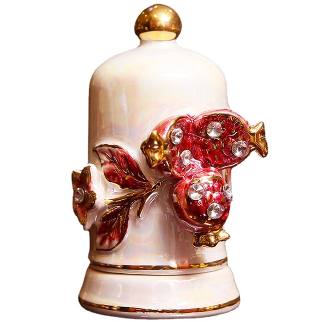 AYCDL European-style ceramic toothpick box household toothpick box desktop decoration toothpick holder Toothpicks,D