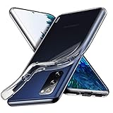 Galaxy S20 FE 5G Case, Aeska Ultra [Slim Thin] Flexible Clear TPU [Scratch-Resistant] Gel Rubber Soft Skin Silicone Protective Case Cover for Samsung Galaxy S20 FE 5G (Clear)