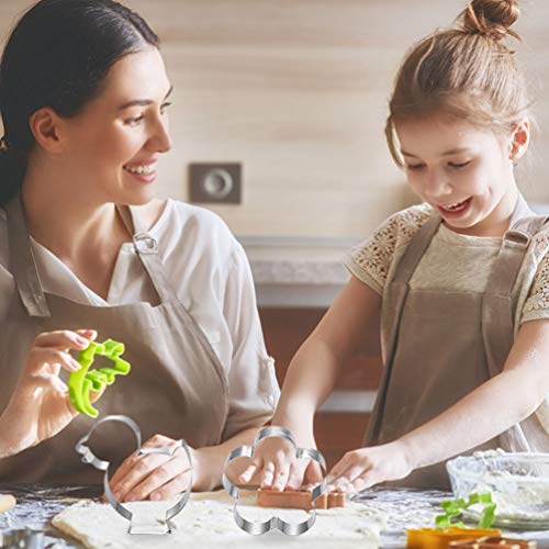 UPKOCH Conjunto 1 8Pcs Páscoa Cookie Cutters Set Biscuit Moldes Do Bolinho de Aço Inoxidável Molde d