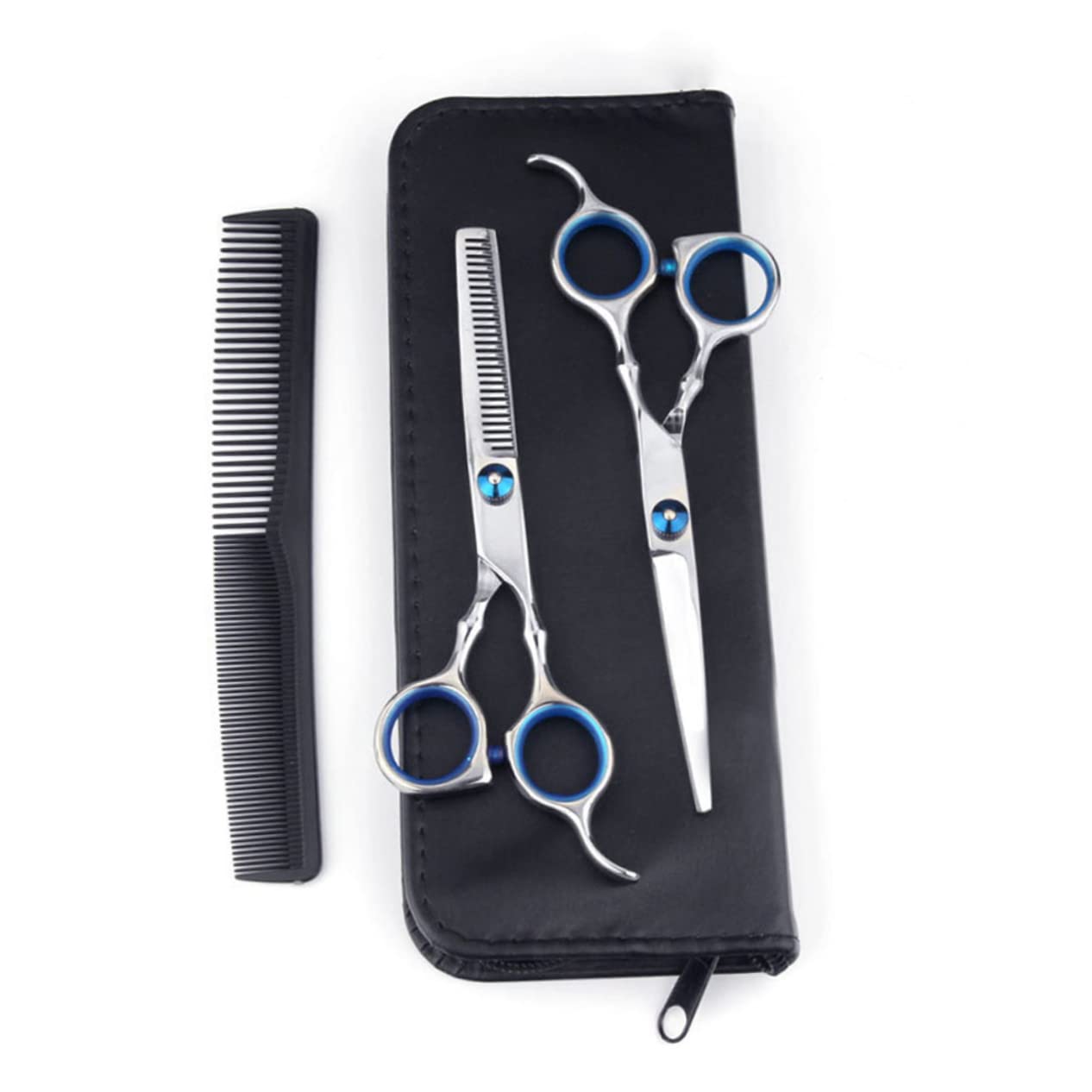 SHERCHPRY 1Set Hairdressing Scissors Set Professional Barber Tools with Thinning Scissors and Comb Hair Cutting Tools for Salon and Home Use Storage Case Included