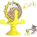 Kito Lee Giocattoli per Gatti, Giocattolo interattivo per Gatti, Giradischi con Mulino a Vento Giocattolo, Distributore Cibo Gatti Puzzle Giocattol Giochi per Animali da Compagnia