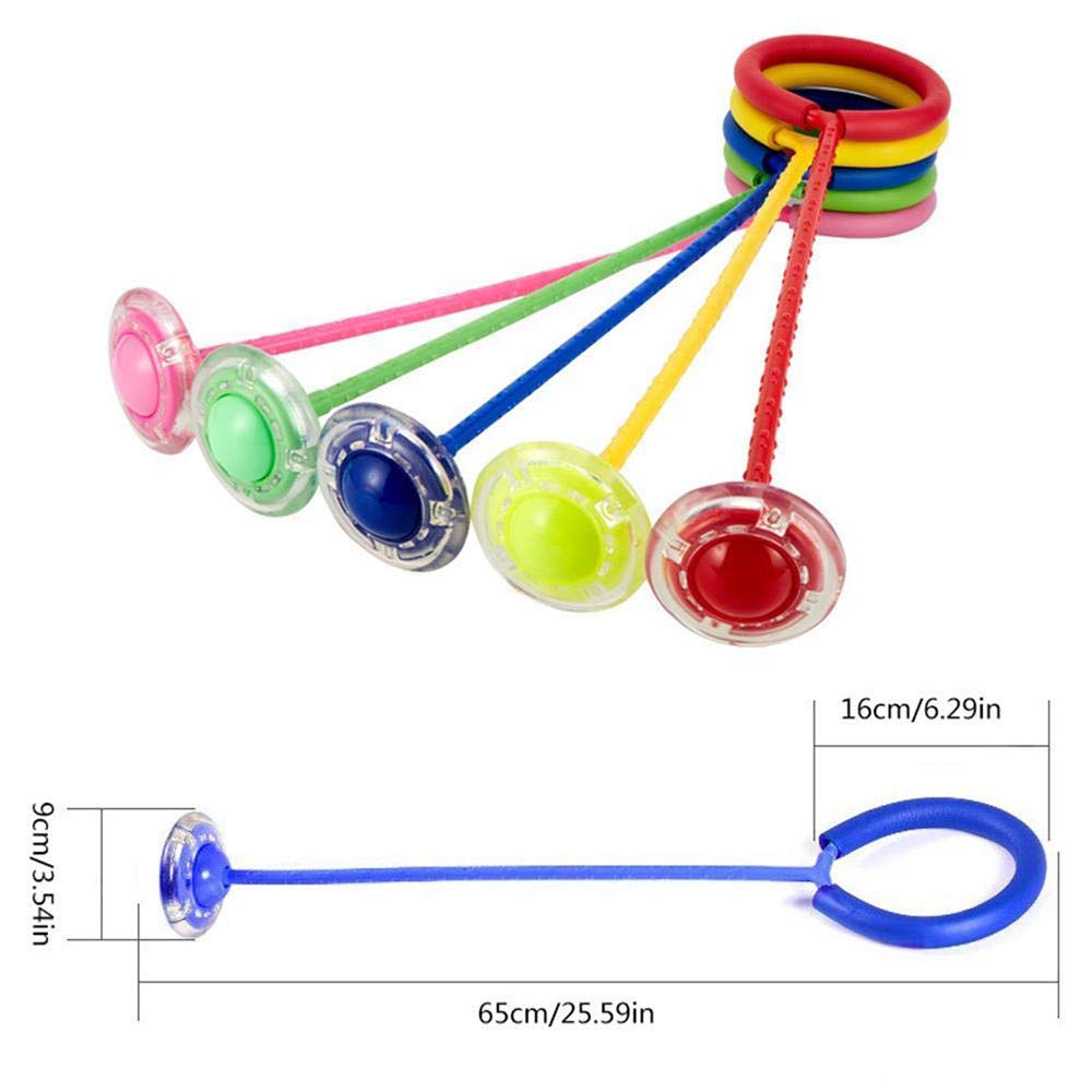 Jouet Fitness Interactif Cheville Skip Ball Lumineux - Anneau De Saut Avec Lumières Clignotantes - Jouet Sportif Pour Enfants 6-12 Ans - Cadeau Interactif Skip Ball Enfant