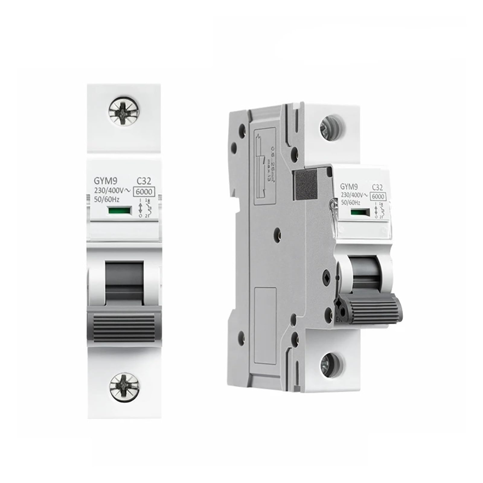 GYM9 1P MCB Din Rail 220V 400V disjoncteur 6A-63A AC Type 6KA capacité de coupure ON OFF(25A)