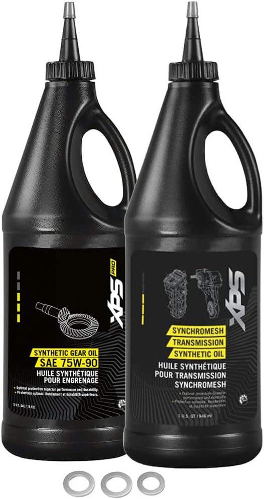 TUSK Drivetrain Oil Change Kit with Can-Am Oil for Can-Am Outlander Max 800R EFI XT 2009,2011,2013-2015