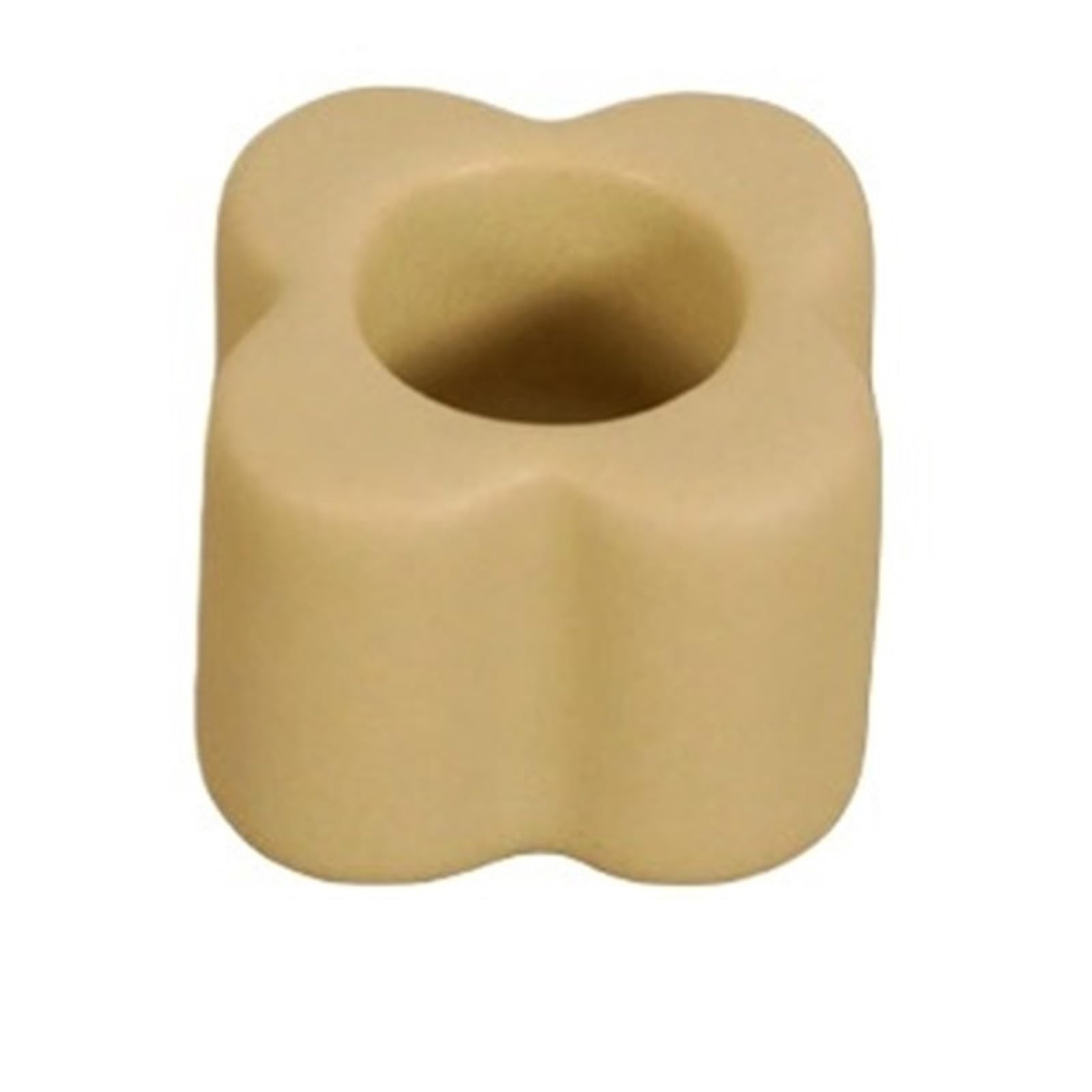 8Pcs Ceramic Cream Flower Candlestick Holder Home Decoration Handicraft Ornaments Restaurant Tabletop Candler For Wedding For Home Décor, Living Room(Khaki)