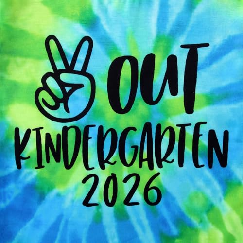 Image of MODNTOGA Kids Girl Boy Peace Out Kindergarten Shirt 2026 Kindergarten Graduation T-Shirt Last Day of School Summer Tee Tops
