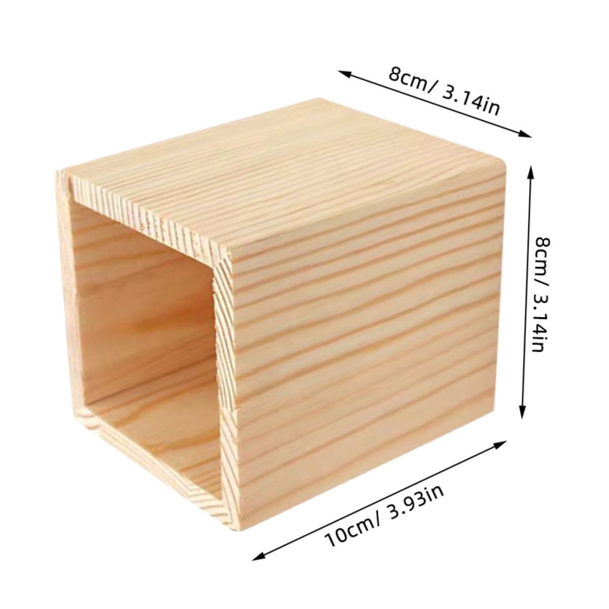 Garneck 8 Piezas Portalápices de Madera Geométrico para Escritorio,