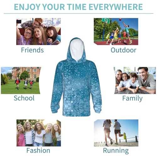 Air Bubbles in Water Kid Hoodies Boys Sweatshirts Girls Pullover with Pocket 6