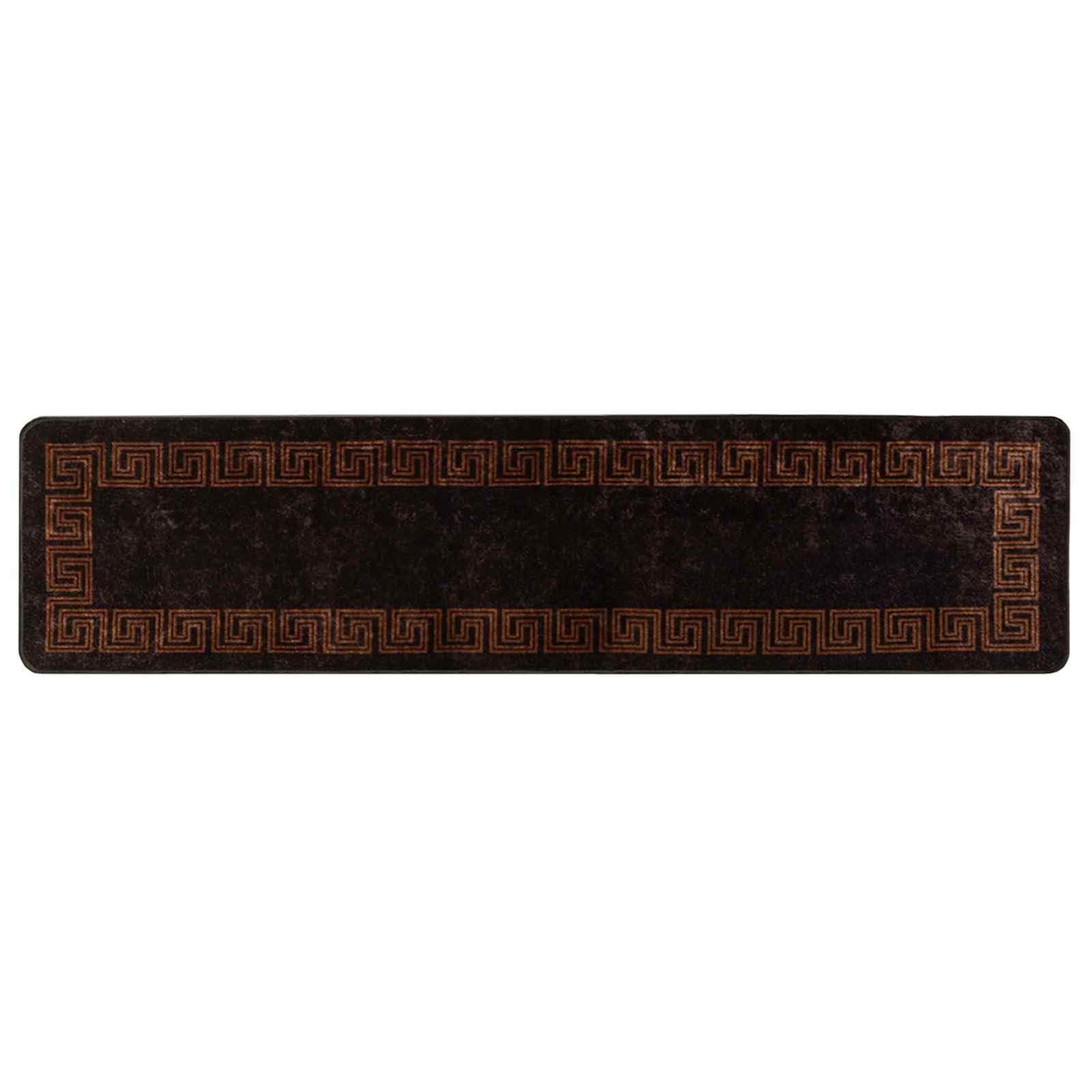 Tapis de couloir antidérapant pour entrée et passage moderne en velours