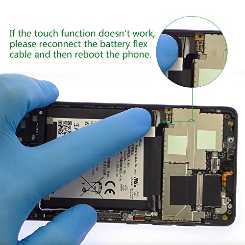 XR MARKET Compatible Essential Phone PH-1 Screen Replacement, LCD Display Touch Screen Digitizer Assembly 5.7'' with Tools, Screen Protector Black - Thumbnail 3