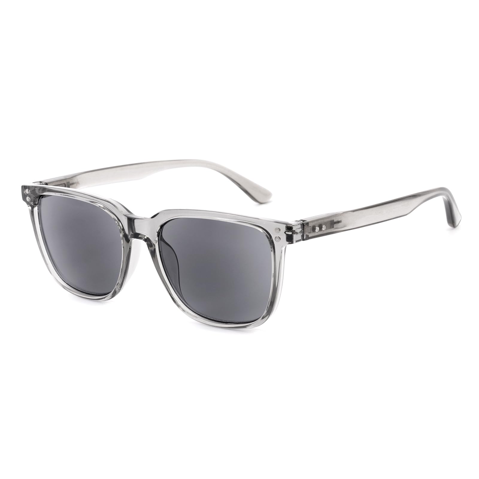 SKYWAY Retro Sunglasses Mens, Classic Lightweight Square Frame Anti-Glare Sunglasses for Men UV400 Protection (Grey)