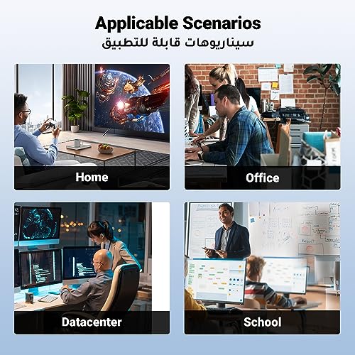 UGREEN Ethernet Cable 10M Cat6 1000Mbps Flat Lan Internet Network Cable High-Speed Shielded Cord RJ45 Compatible for Laptop, PC, PS5, PS4, TV, Modem, Router, Hub, Switch, Gaming Accessories