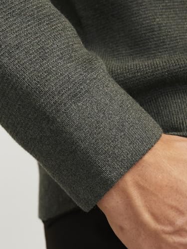 JACK & JONES Einfarbig Strickpullover Grau S – Ansicht 5