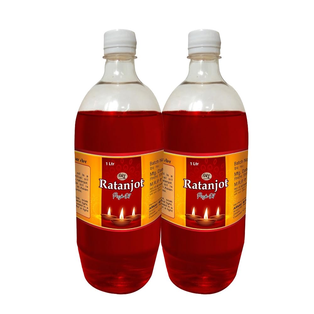 Ratanjyot Pooja Oil 1000 ML (Pack of 2) Smokeless | Deepam Oil| Diffuser Oil| Lightening Oil| Pooja Oil | Diya Oil| for Religious Ceremonies-image-32