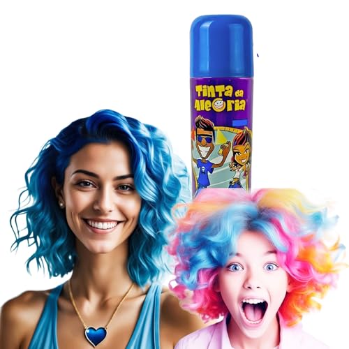 Tinta para Cabelos Spray da Alegria 150 ml + Giz Colorido Tintura...