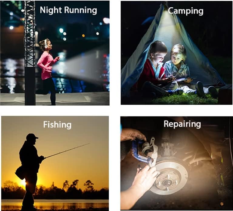 DOINBE 4 Pieces Small Portable Keyring LED Work Light, 500 Lumen COB Work Light, Rechargeable Keychain Mini Torch for Outdoor Camping Fishing etc