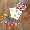 Nogeqi 400 Pcs Foam Shape Stickers Self Adhesive Foam Stickers for Kids Crafts, Geometric Shapes Sticker for Preschool DIY Art Supplies Project, Star Circle Square Triangle, Multicolored #5