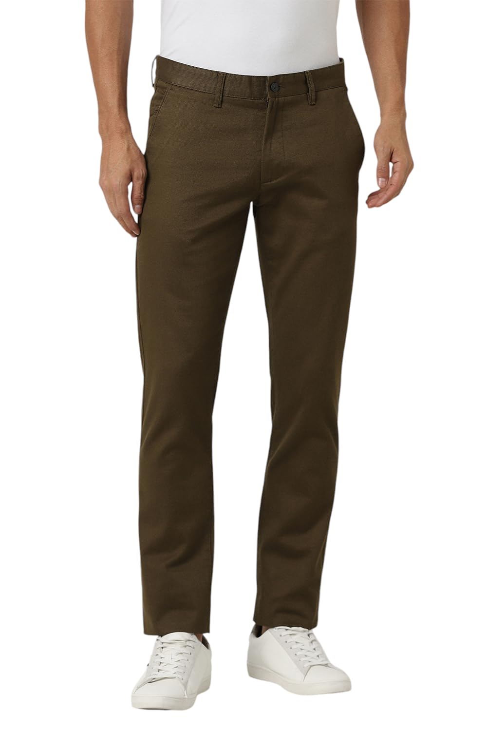 van heusen Men's Mid Rise Slim Casual Pants-picture-20
