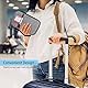FINTIE Reisepass Tasche Familie Reiseorganizer, RFID-Blockier Wasserdicht Handytasche Reisepasshülle Ausweistasche Dokumente 6 Pässe für Damen und Herren, Grau