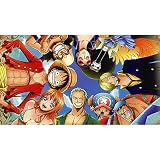 Fototapete Anime ONE PIECE Farbe 3D Themenzimmer Junge Schlafzimmer Cartoon Comic Kinder Wanddekoration Hintergrund Wand, Selbstklebend, Kein Kleber Erforderlich-520x290cm(WxH)