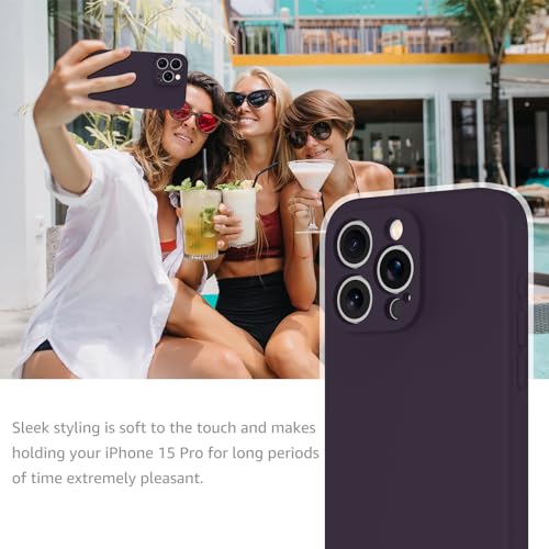 Coque iPhone 15 Pro anti-rayures silicone à aimant intégré