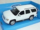 chevy tahoe  Welly Chevrolet Chevy Tahoe Weiss 2008 SUV 1/24 Modellauto Modell Auto