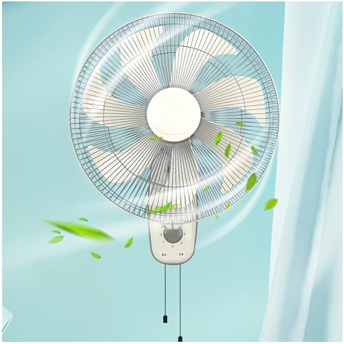 Ventilador de Pared Silencioso, ventilador de 41 cm, Potente con 7 Aspas, Instalación sencilla, para el hogar, garaje, tienda y oficina