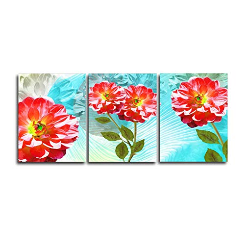 Floraison fleur affiches impressions triptyque haut de gamme style chic - 2