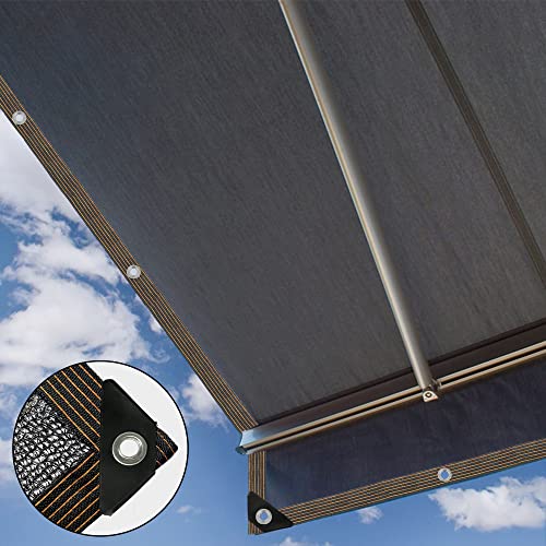 image for winemana 50% Black Shade Cloth, 20x 20 FT Durable Mesh Tarp with Gromm