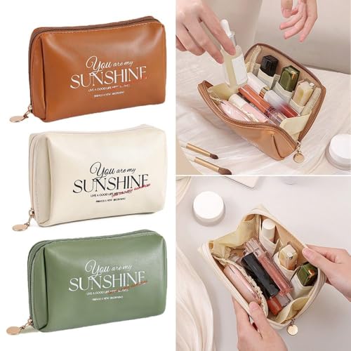 Durable Zipper Waterproof Travel Organizer Large Capacity Wash Pouch Cosmetic Bag Makeup Bag Toiletry Bag(L,Green)4