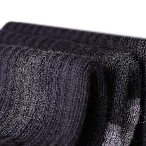 Men's Cushioned Crew Socks For Men, Moisture Wicking Anti-Odor Tube Casual Mens Socks For Work Athletic, 5 Pairs3