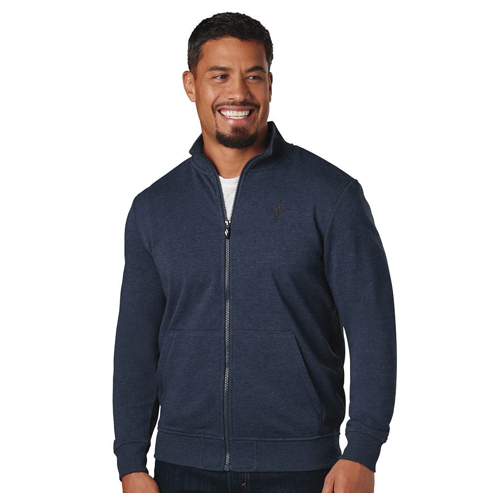 Full Zip Zip Up Hoodless Sweatshirt Mens Full Zip Hoodless