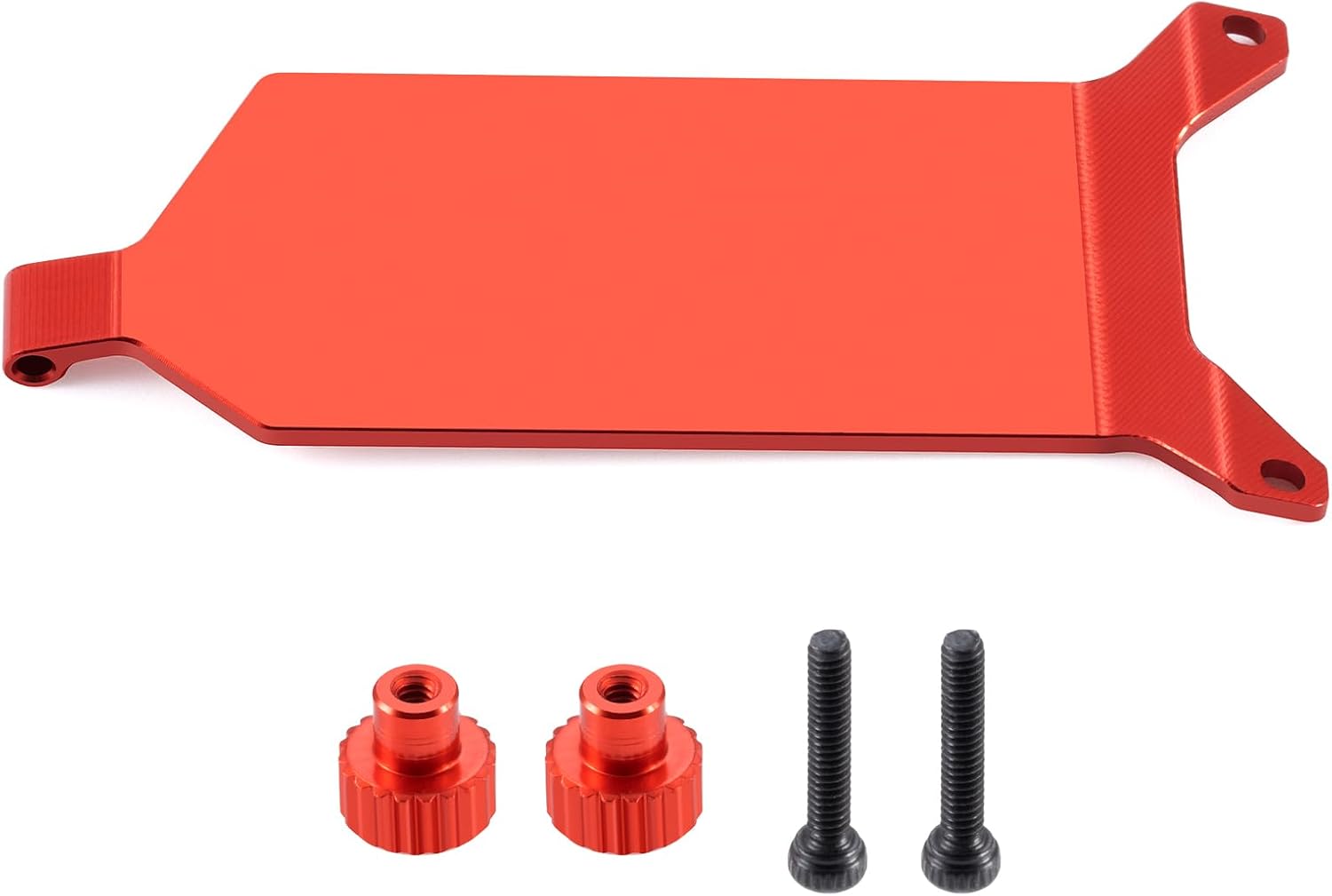 Aluminum Alloy Electronics and Receiver Mounting Plate Board for 1/24 Buggy Losi Micro-B 2WD Buggy RC Car Upgrade Parts Accessories (Red) image 2