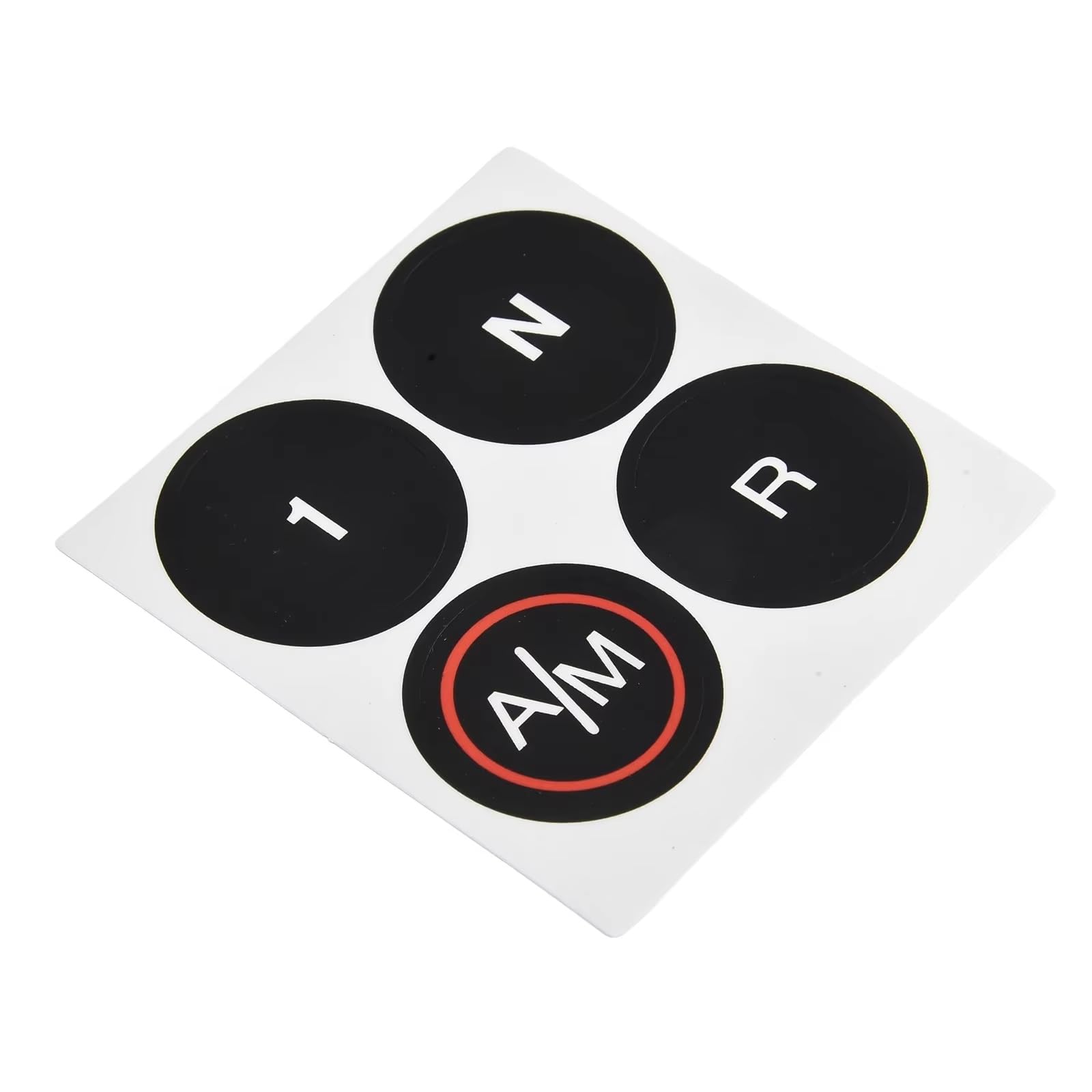Modification Interior Compatible with Fiat 500 MTA Button Stickers Automotive Interior Sticker Control Cell Decals MTA Gearbox Decals Black Accessories