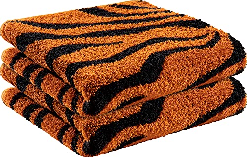 Erwin Müller Kinder Handtuch, Frottiertuch Tiger 2er-Pack orange-schwarz -...